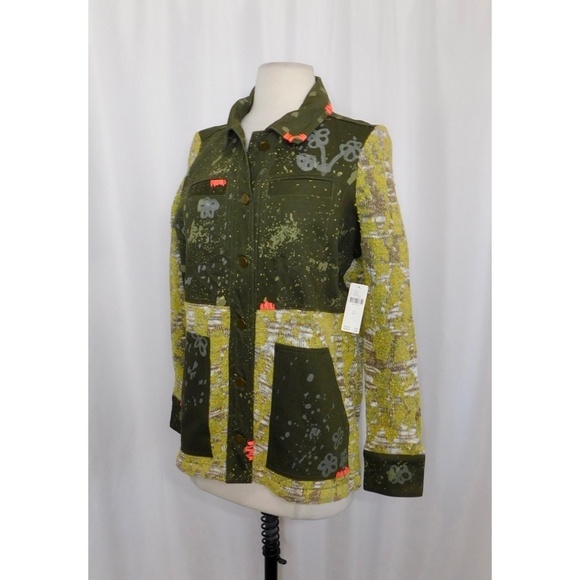 NWT!! Anthropologie PILCRO Embroidered Phoenix Sweater Jacket Boho X-Small - Picture 6 of 15